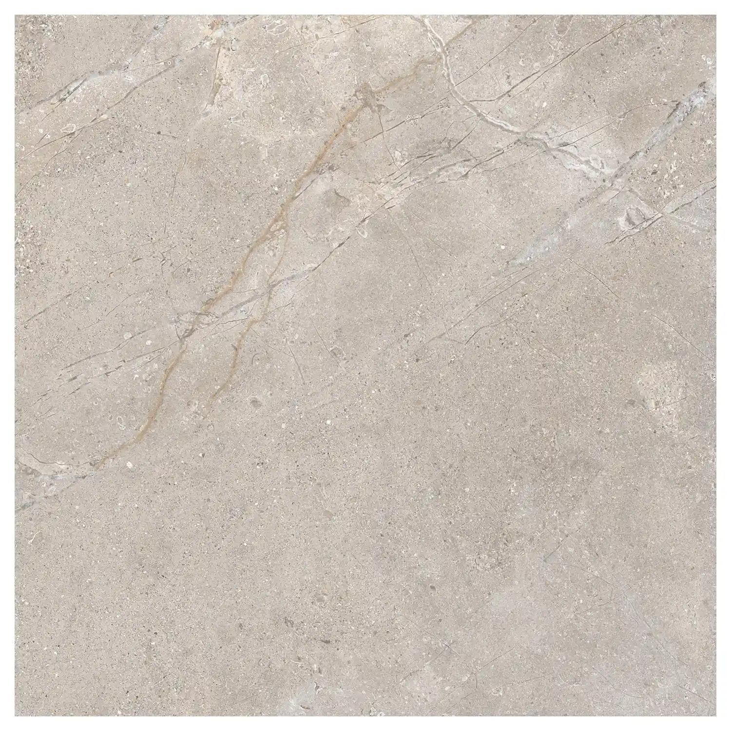 Steinoptik Fliese Crust Taupe 120 x 120 cm
