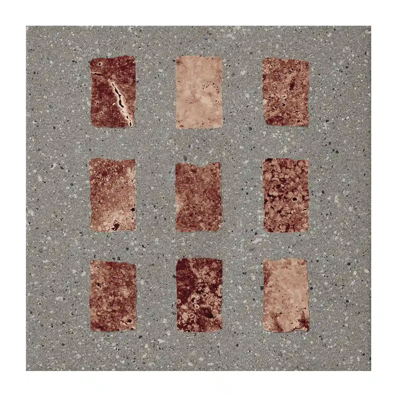 Fliese CIR Forever Color Gemstone Grey Mix 20 x 20 cm