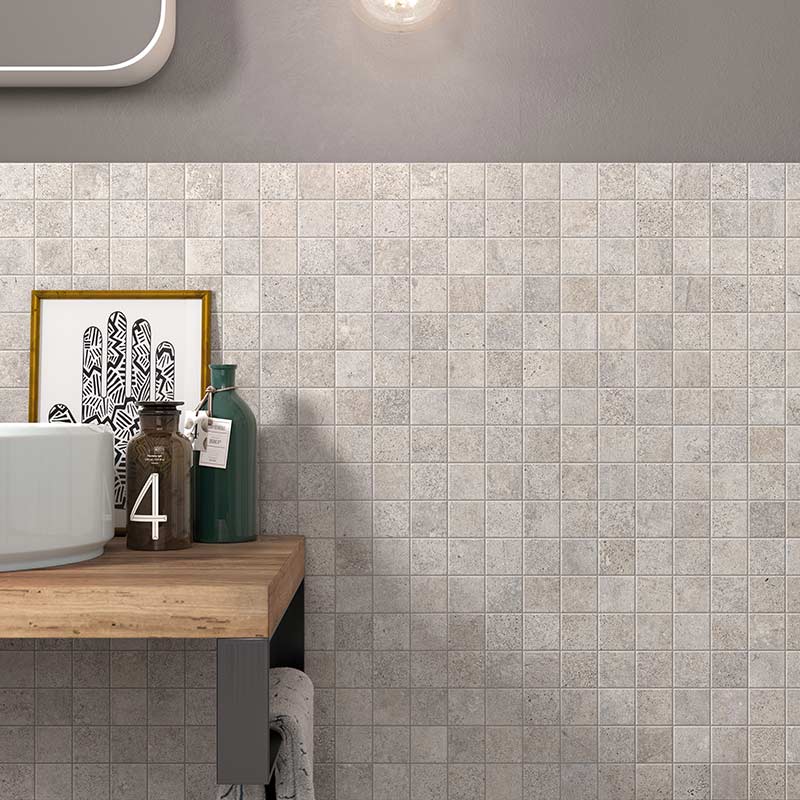 Sintesi Concept Stone Silver 5 x 5 cm Mosaikfliesen