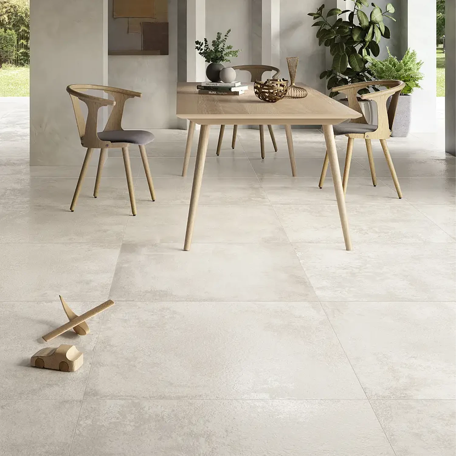 Betonoptik Bodenfliese Urbanica Salt 90 x 90 cm