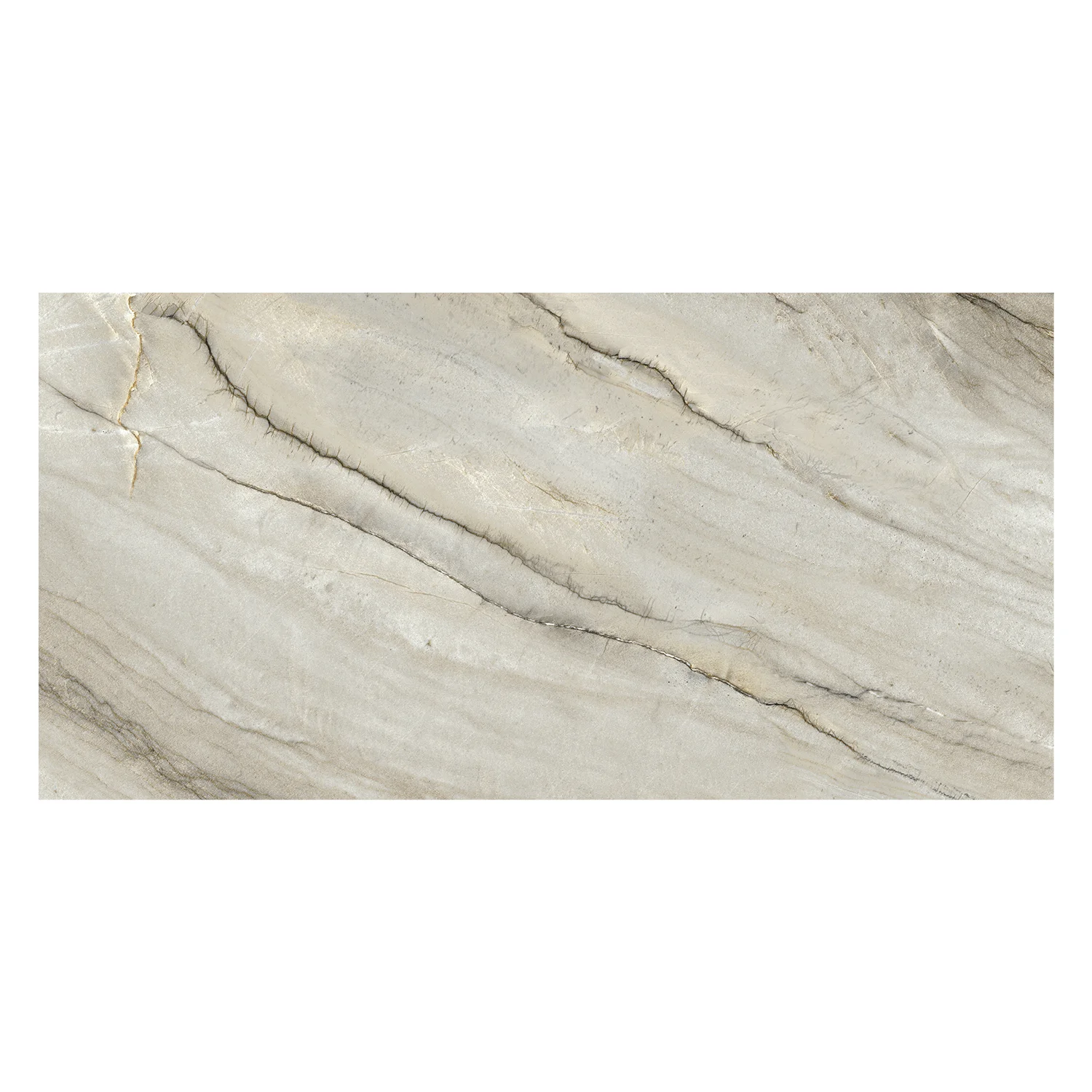 Marmoroptik Fliese Grigio Minerale Silk 30 x 60 cm