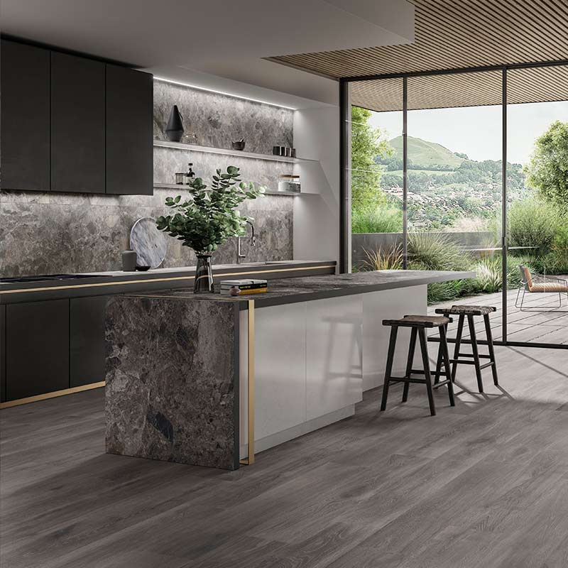 Bodenfliese Dom Cute Cenere 25 x 150 cm Holzoptik