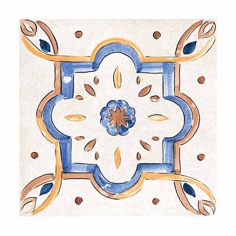 Cotto Bodenfliese Etrusche Decoro Mix 20,3 x 20,3 cm