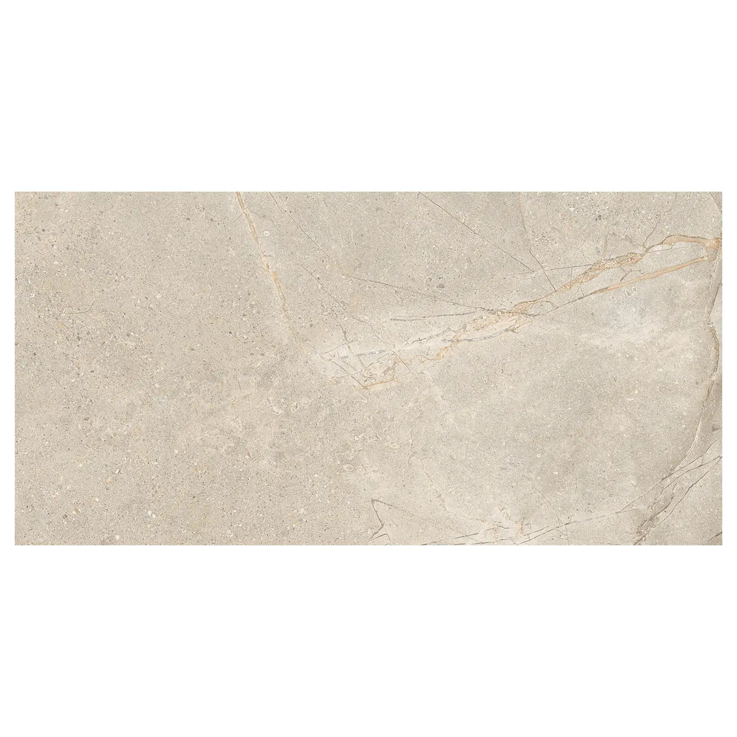 Steinoptik Fliese Crust Beige 60 x 120 cm