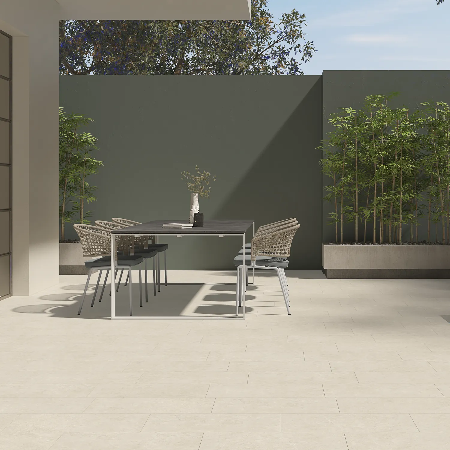 Steinoptik Terrassenplatte South Bone 100 x 100 cm