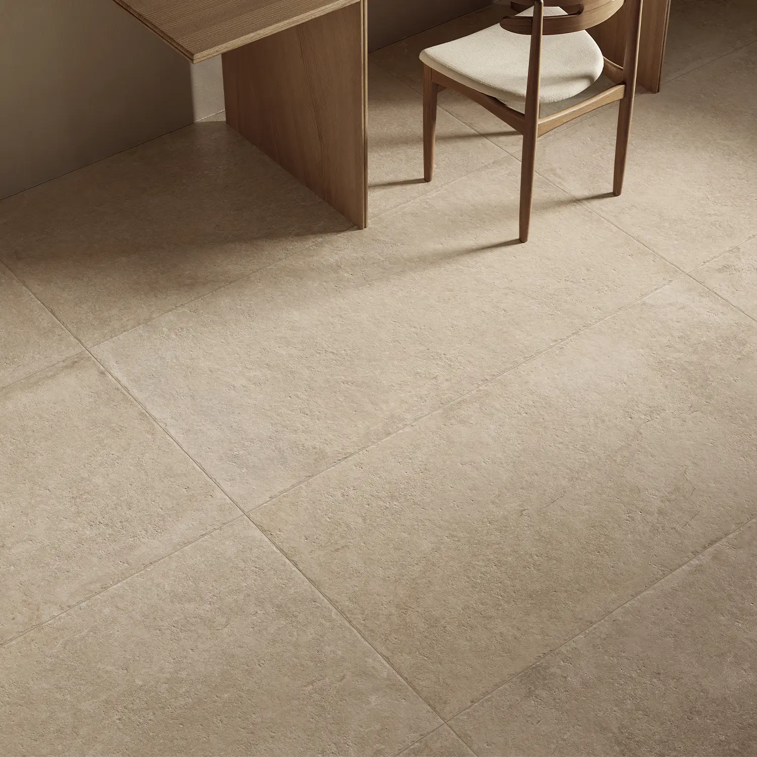 Rustikale Steinoptik Bodenfliese i-stone Cream 60 x 120 cm