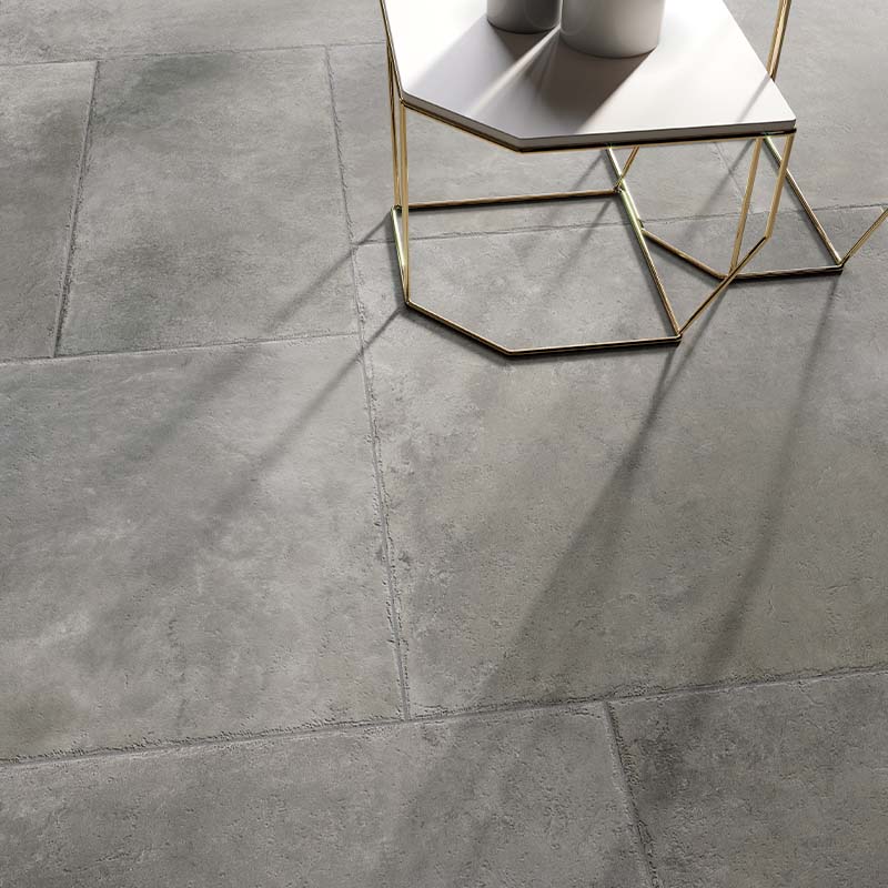 Steinoptik Bodenfliese Castelli Cenere 80 x 80 cm
