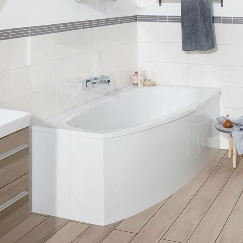 Bombax Raumspar Badewanne 170 x 75 x 45,5 cm Links