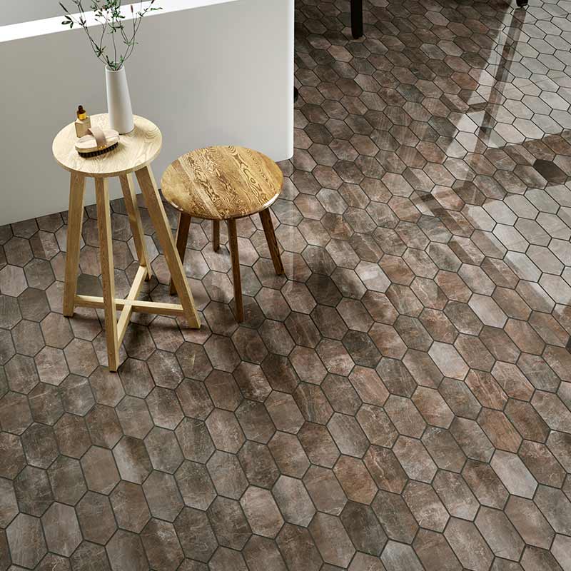 Serenissima Fossil Mosaico Losanga Bruno Lux Mosaikfliesen