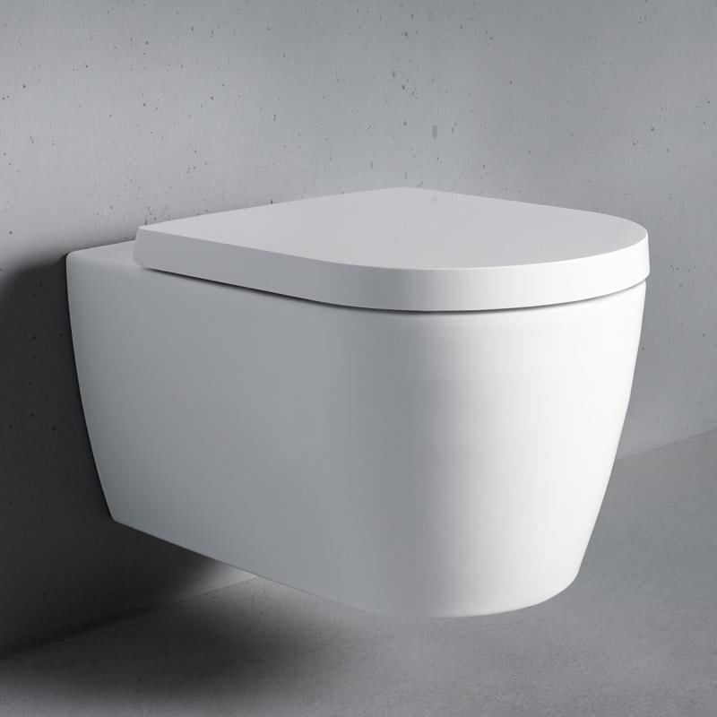 Duravit ME by Starck Wand-WC Rimless® Set mit Sitz