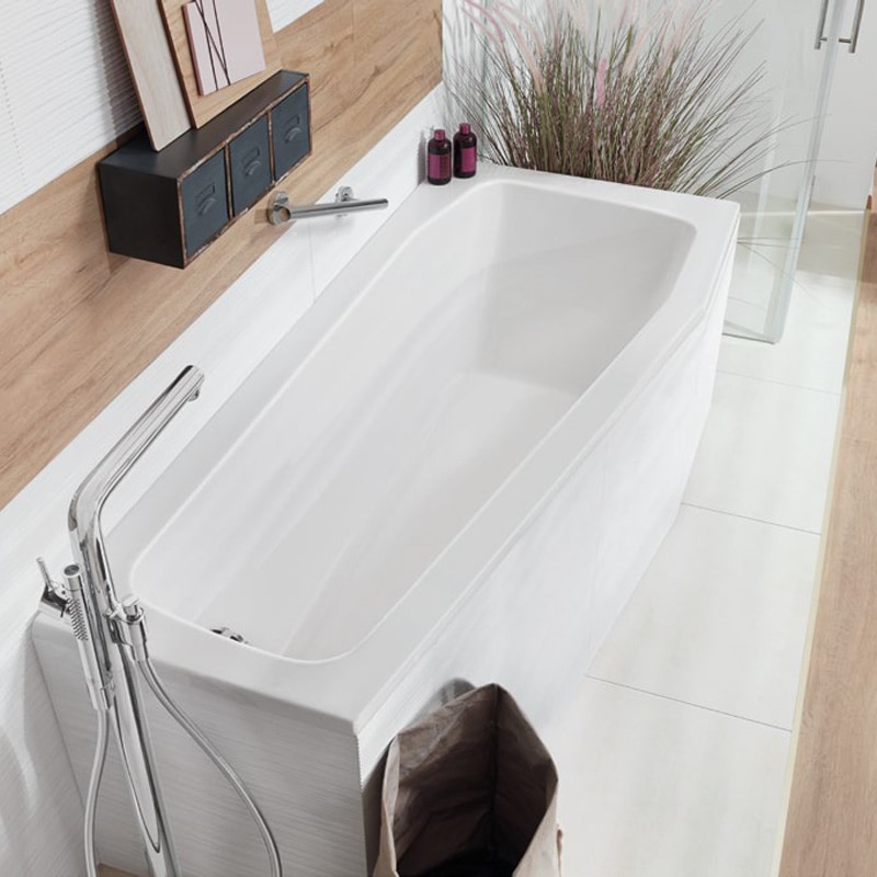 Mauersberger Globosa Raumspar Badewanne 160 x 75 x 45 cm Links