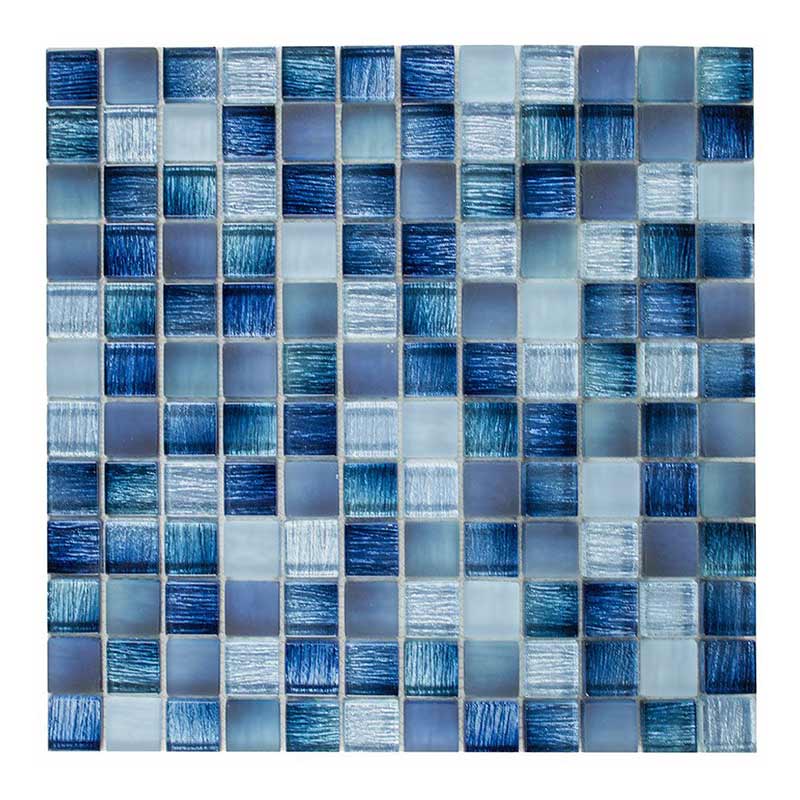 Lino-2 blue 2,3 x 2,3 cm Mosaikfliesen