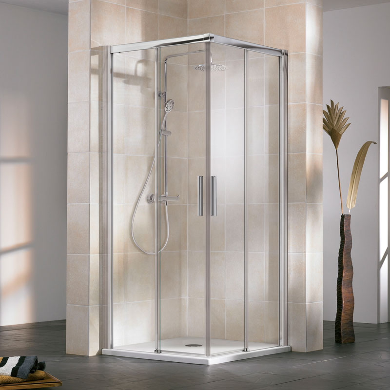 HSK Favorit Schiebetür Eckeinstieg bodenfrei 80 x 100 cm