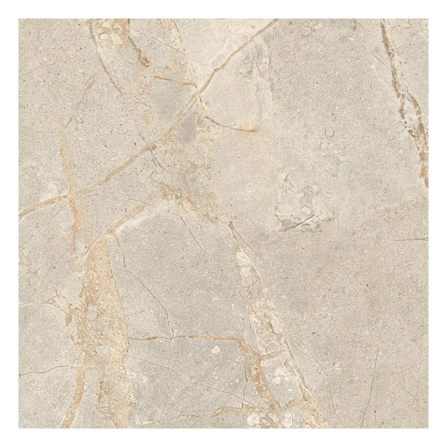 Steinoptik Fliese Crust Beige 60 x 60 cm