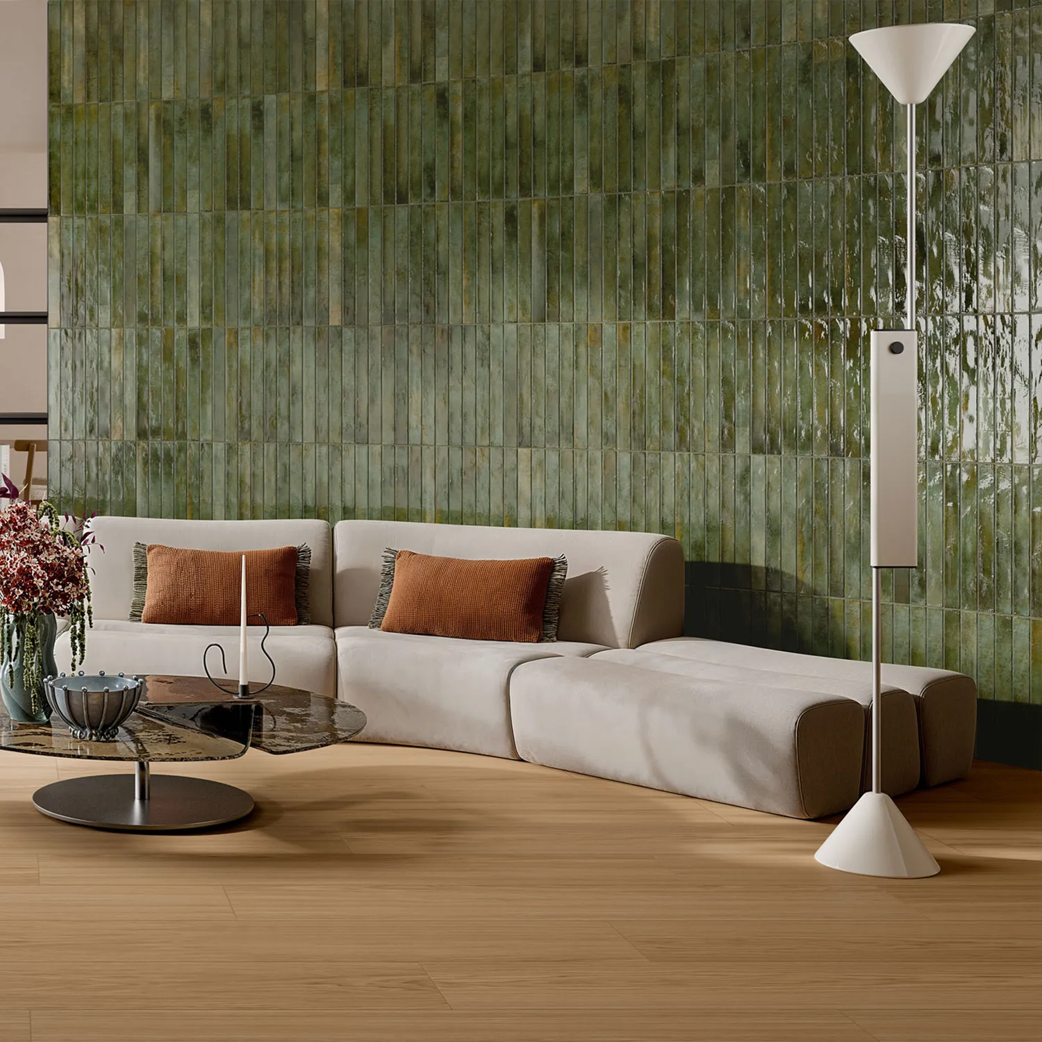 Holzoptik Fliese Oku Modern Caramel 24 x 150 cm