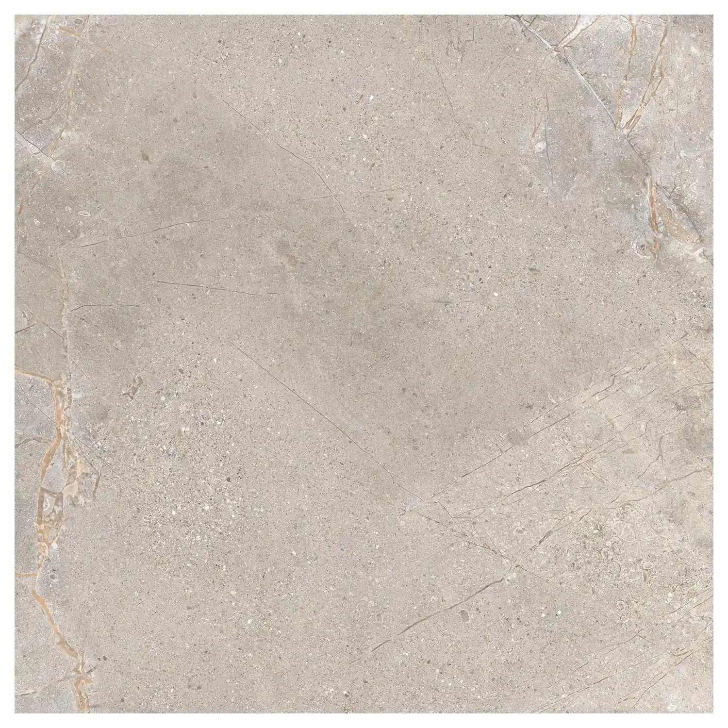 Steinoptik Fliese Crust Taupe 120 x 120 cm