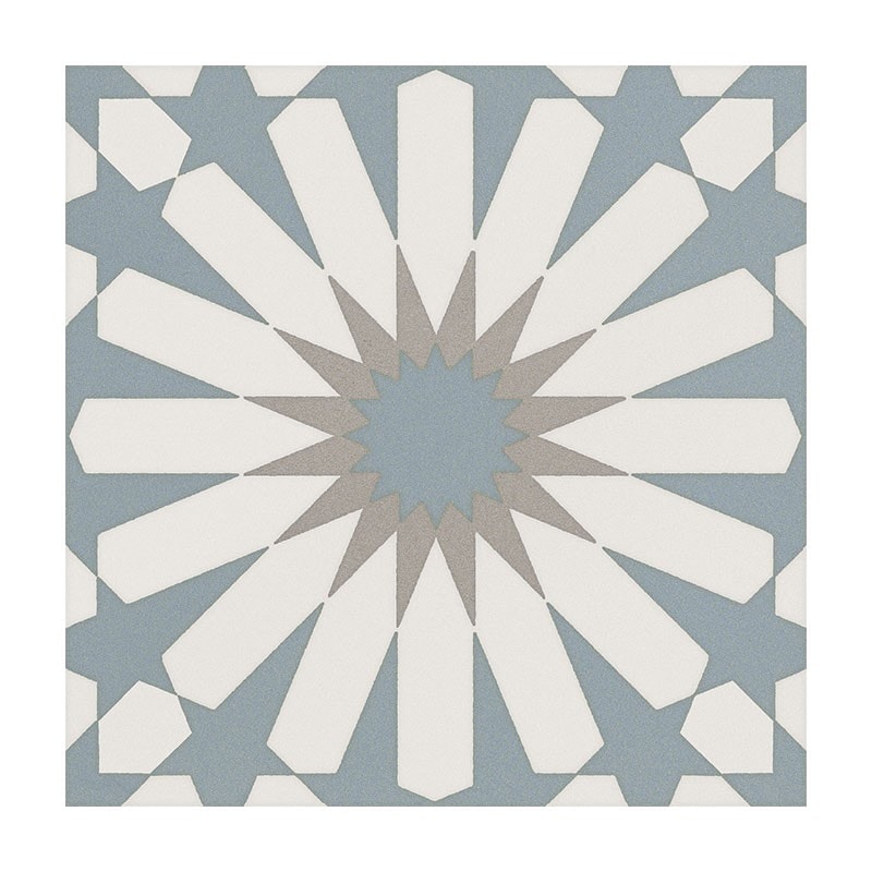 Casa Collection Etnic A Light Blue 20 x 20 cm Musterfliese