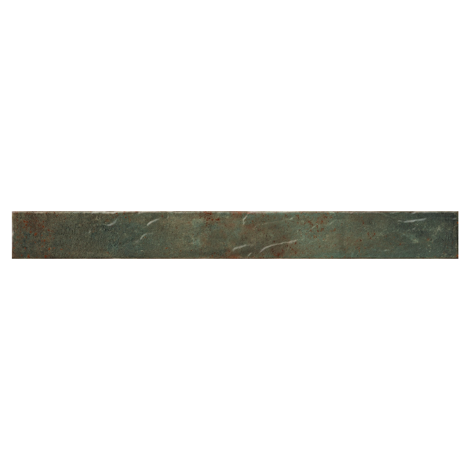 Wandfliese Brick Genesi Green 4,8 x 45 cm