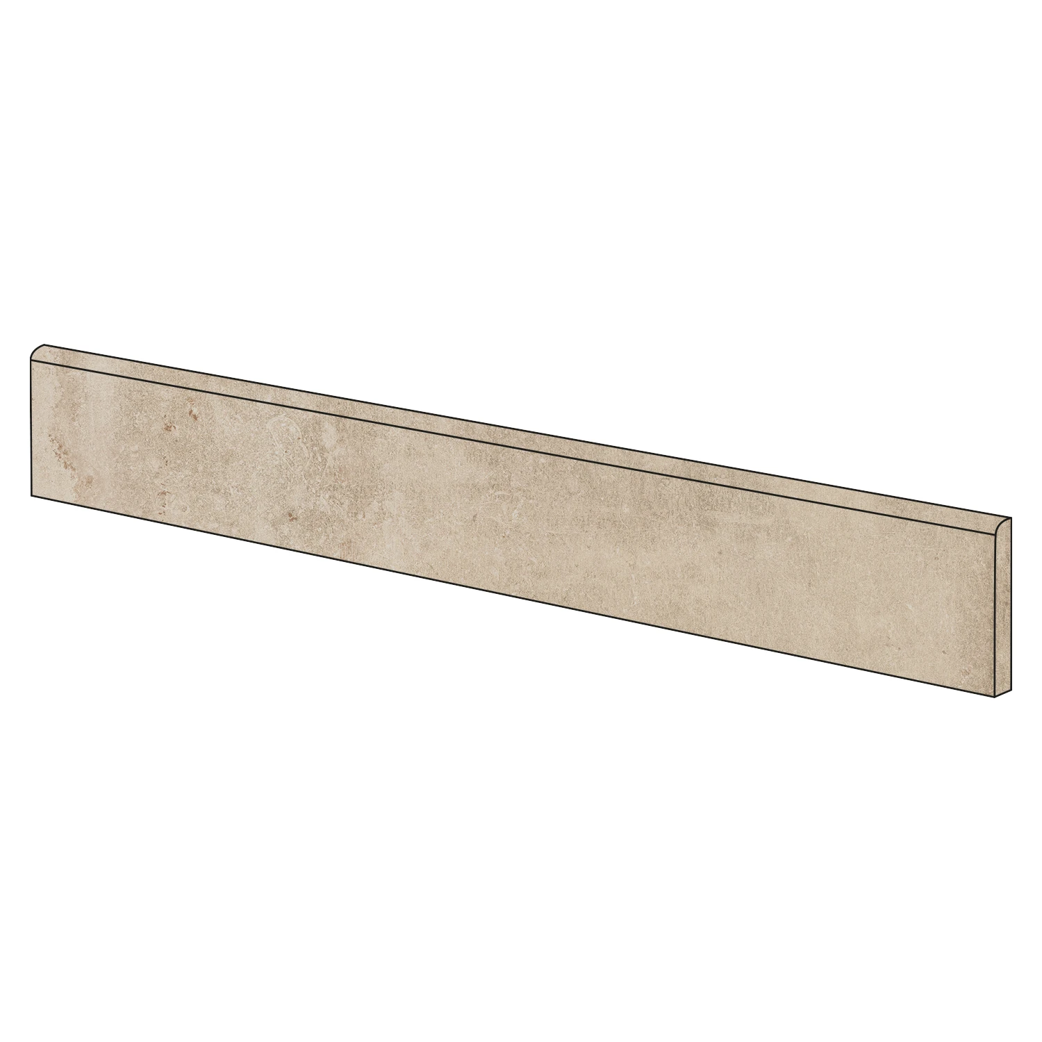 Rustikale Steinoptik Sockel i-stone Cream 7,5 x 80 cm