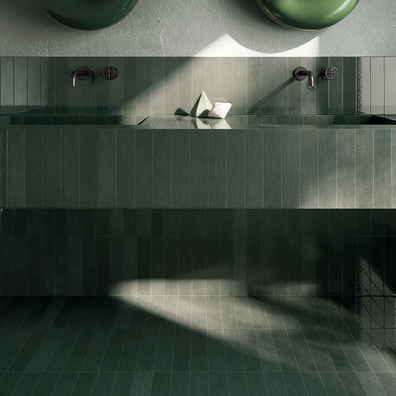 Wandfliese CIR Porta Nuova Oliva Lux 6,5 x 29 cm