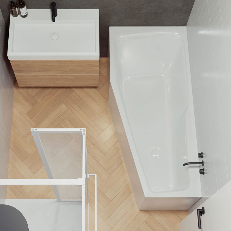 Riho Rethink Space Plug & Play Raumspar Badewanne
