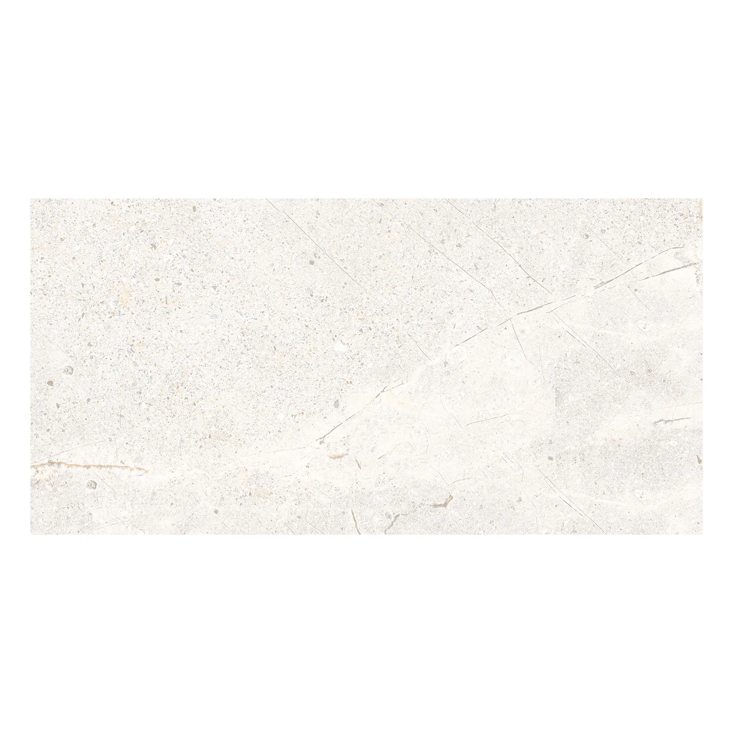 Steinoptik Fliese Crust White 30 x 60 cm