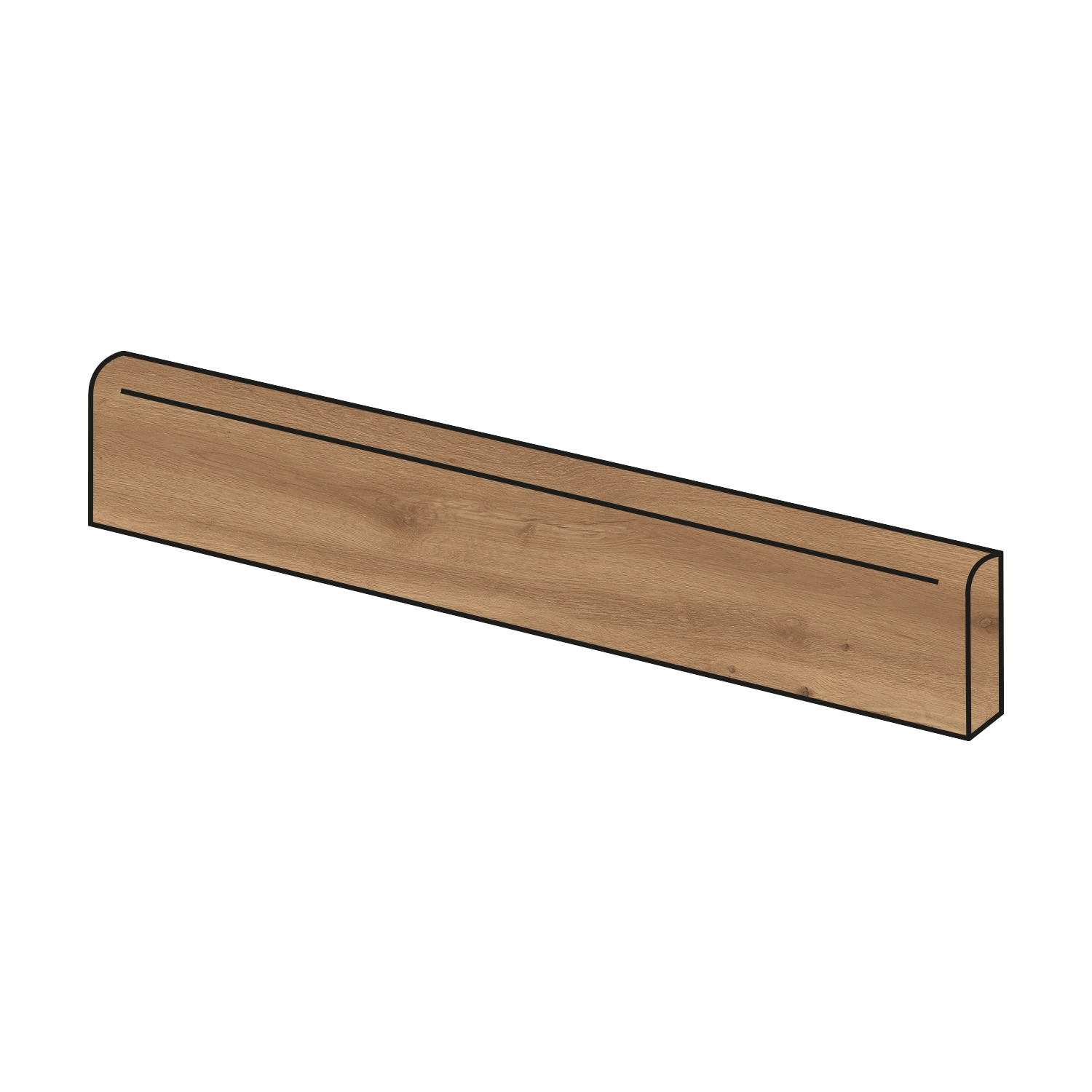 Holzoptik Sockel Oku Contemporary Cognac 8 x 45 cm