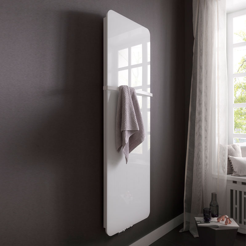 HSK Softcube Badheizkörper weiß matt Glasfront weiß