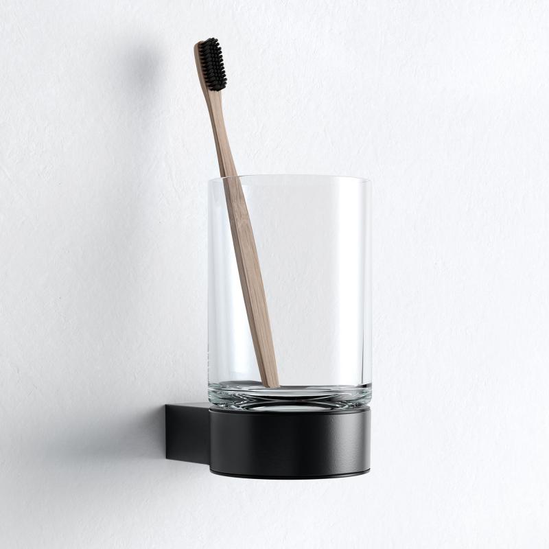 Keuco Plan Black Selection Glashalter mit Glas