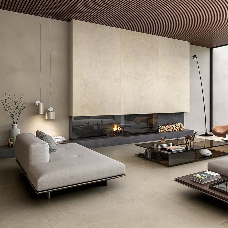 Gigacer Elementa Ivory Stone 120 x 120 cm Feinsteinzeug 6 mm