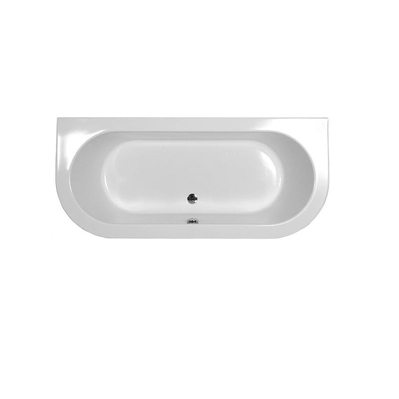 Caribia Ovalnova Oval Badewanne 180 x 80 x 45 cm Wandversion