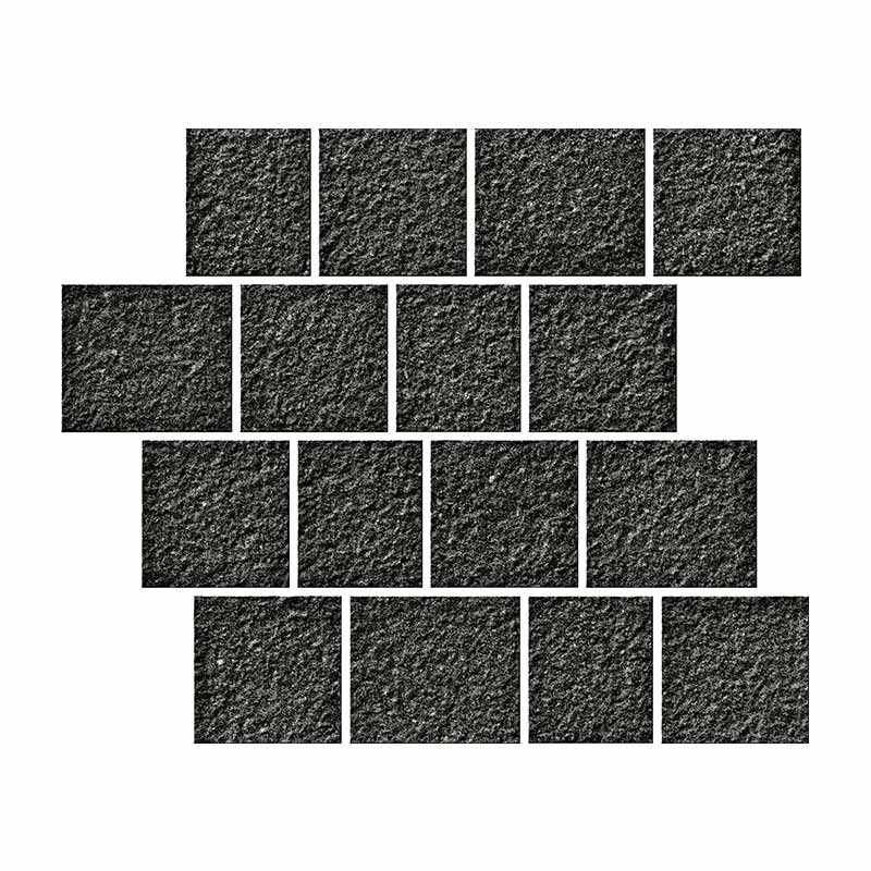 Serenissima Eclettica Nero Rock Pave Mosaikfliesen