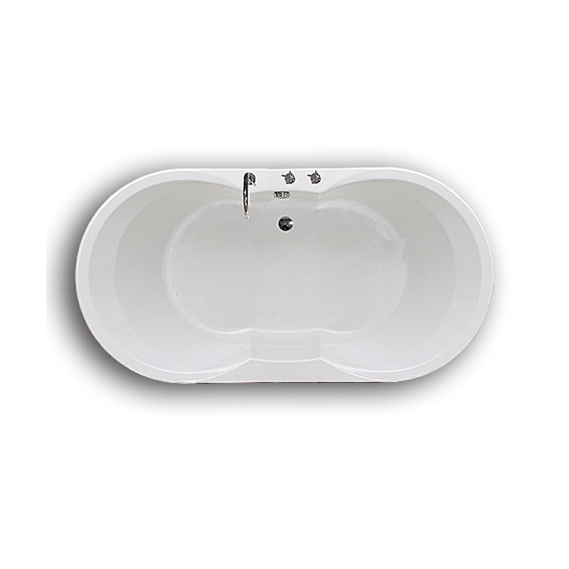 Caribia Miami New Oval Badewanne 195 x 100 x 47 cm