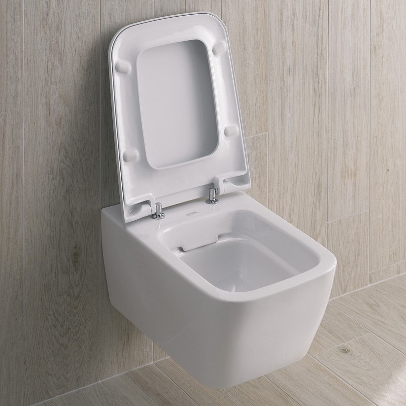 Geberit iCon Square Tiefspül-WC spülrandlos wandhängend