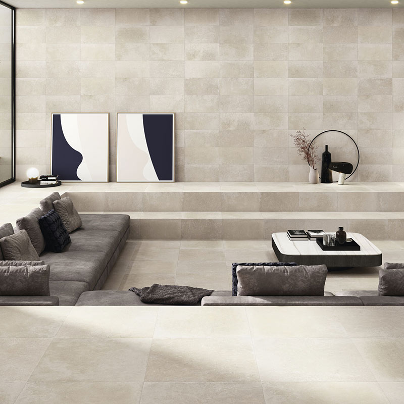 10,08 qm Restposten Betonoptik Midtown Cream 60 x 60 cm