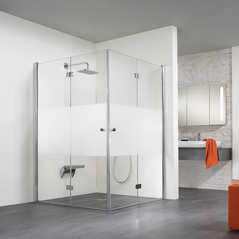 HSK Exklusiv Drehfalttür Duschkabine Eckeinstieg 75 x 80 cm