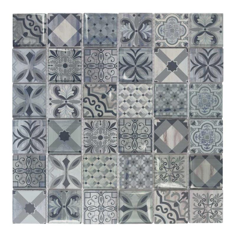 Modo Patchwork-1 grigio 4,8 x 4,8 cm Mosaikfliesen