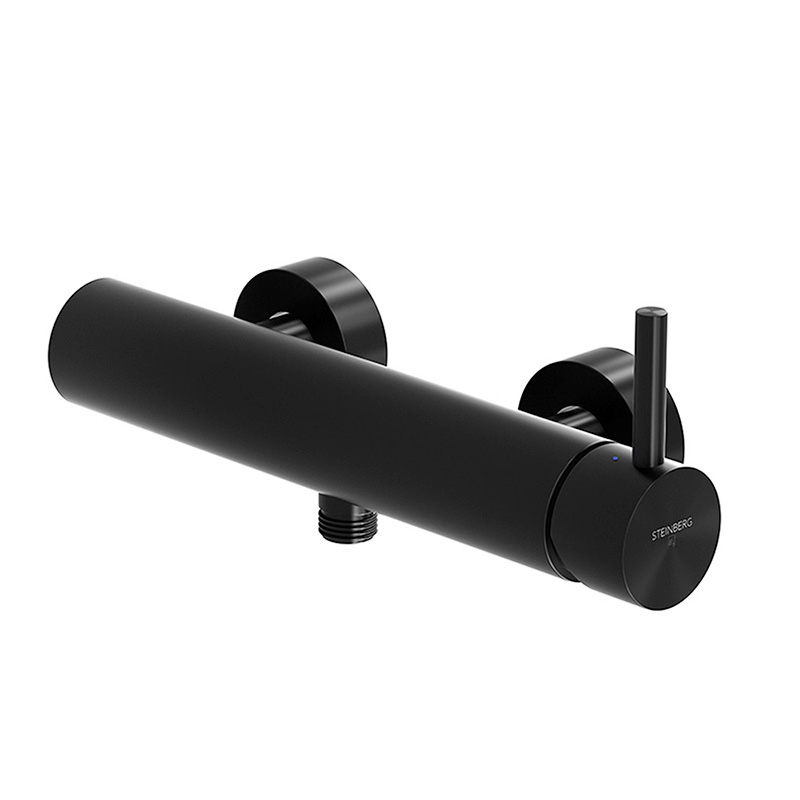 Steinberg Serie 100 Matt Black Brausemischer Aufputz