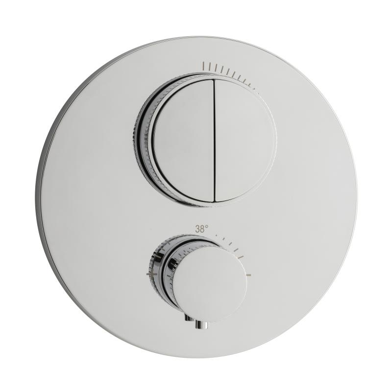Herzbach Push Round Thermostat 2 Verbraucher