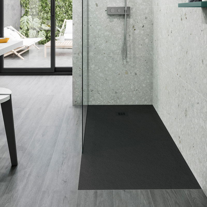 Hidrobox One Kromat Duschfläche 110 cm x 110 cm Graphite