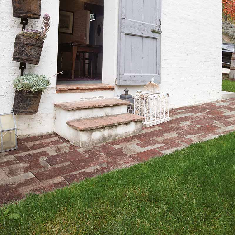 CIR Molo Audace Rosso d'Amante R11 20 x 40 cm Bodenfliese