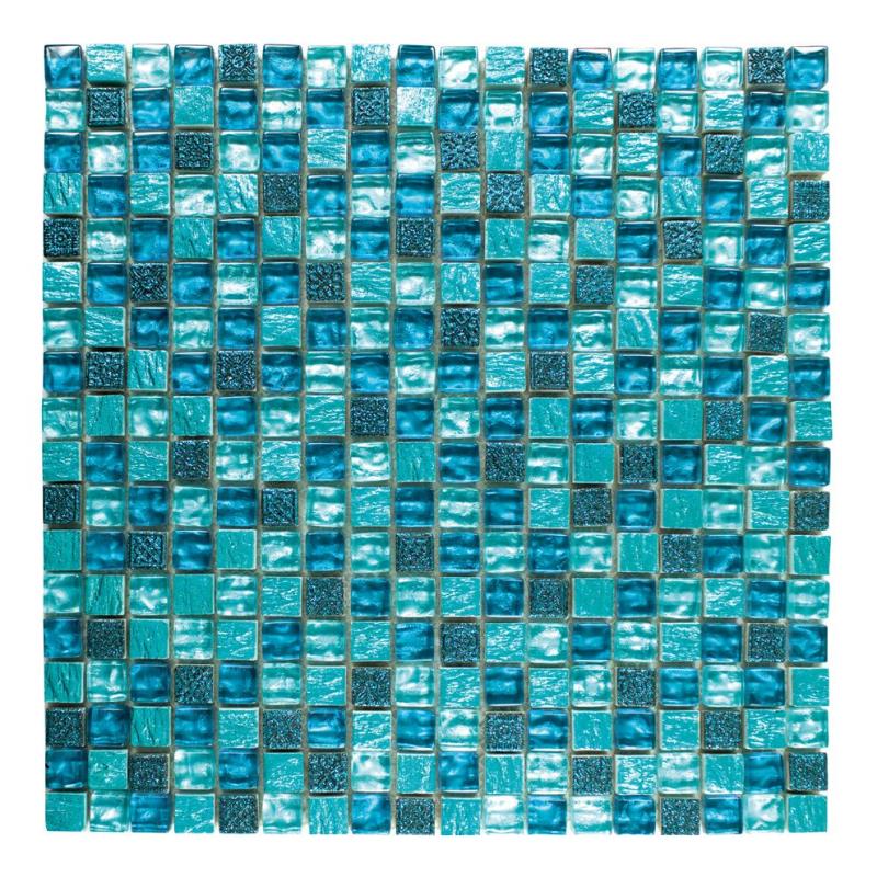Mix-QAD acqua 1,5 x 1,5 cm Mosaikfliesen