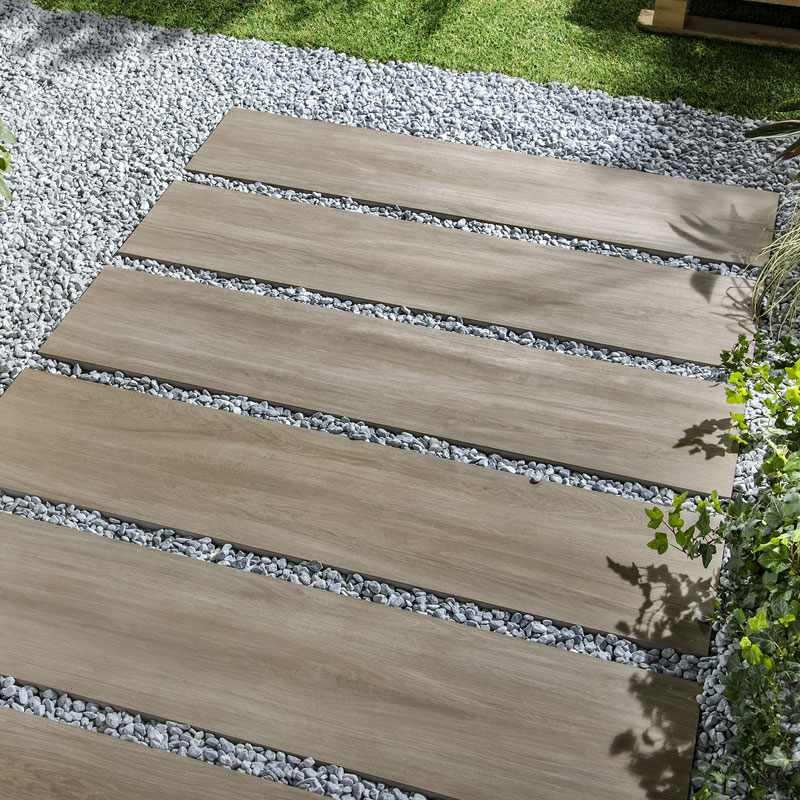 Terrassenplatte Sintesi MyWood Tortora 30 x 120,8 cm