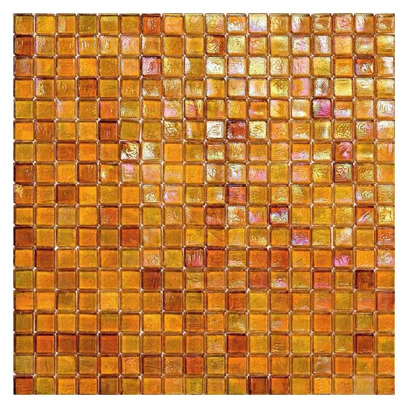 Sicis Glimmer Tangerine Glasmosaik 15 x 15 mm
