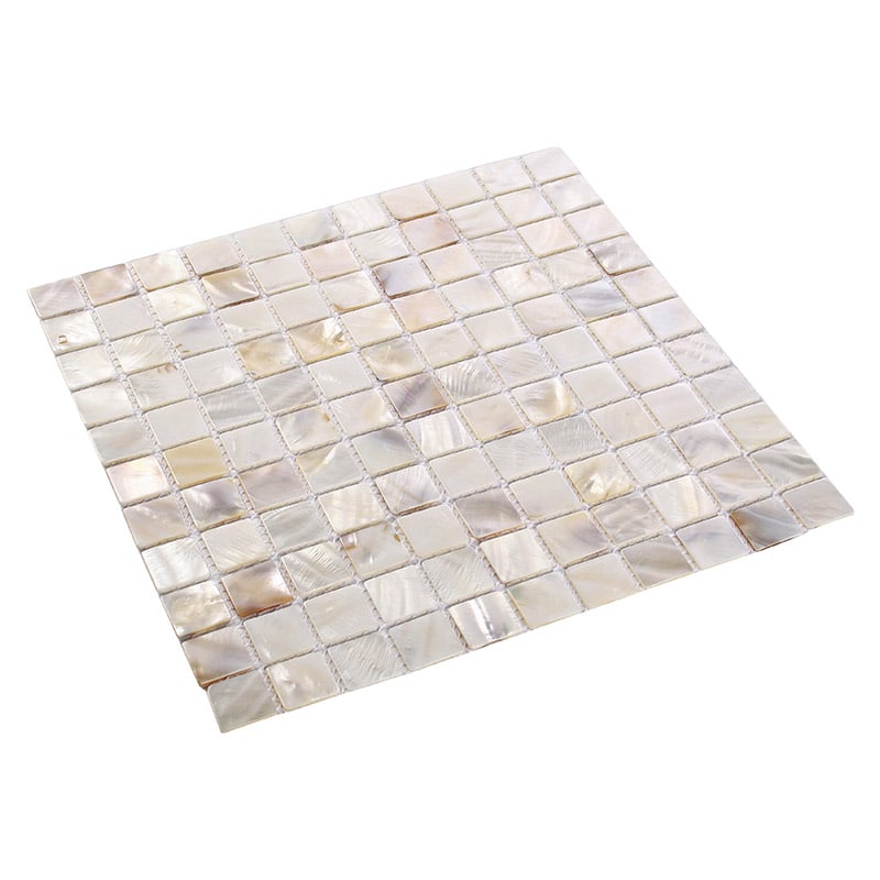 Perlmutt Mosaik Shell White 2,5 x 2,5 cm