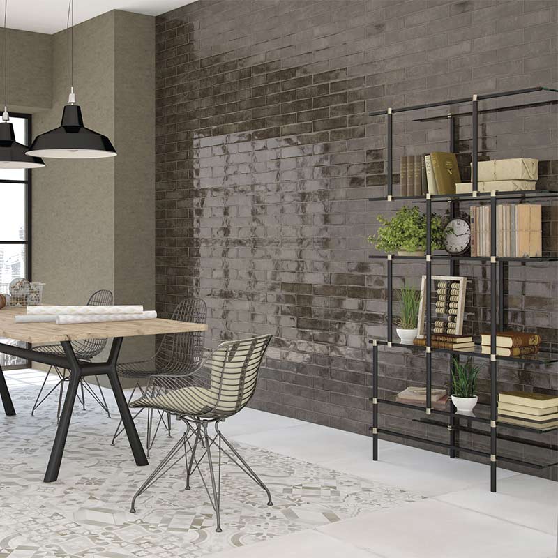 Casa Collection Alchimia Anthracite 7,5 x 30 cm Wandfliese