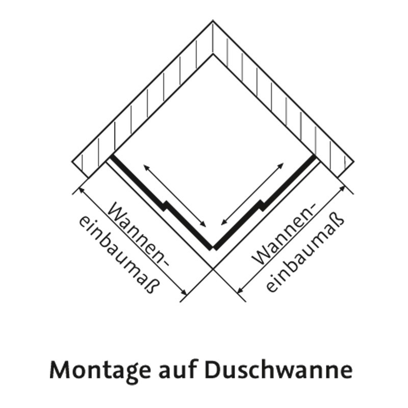 HSK Solida Schiebetür Eckeinstieg 4-tlg bodenfrei 80 x 80 cm