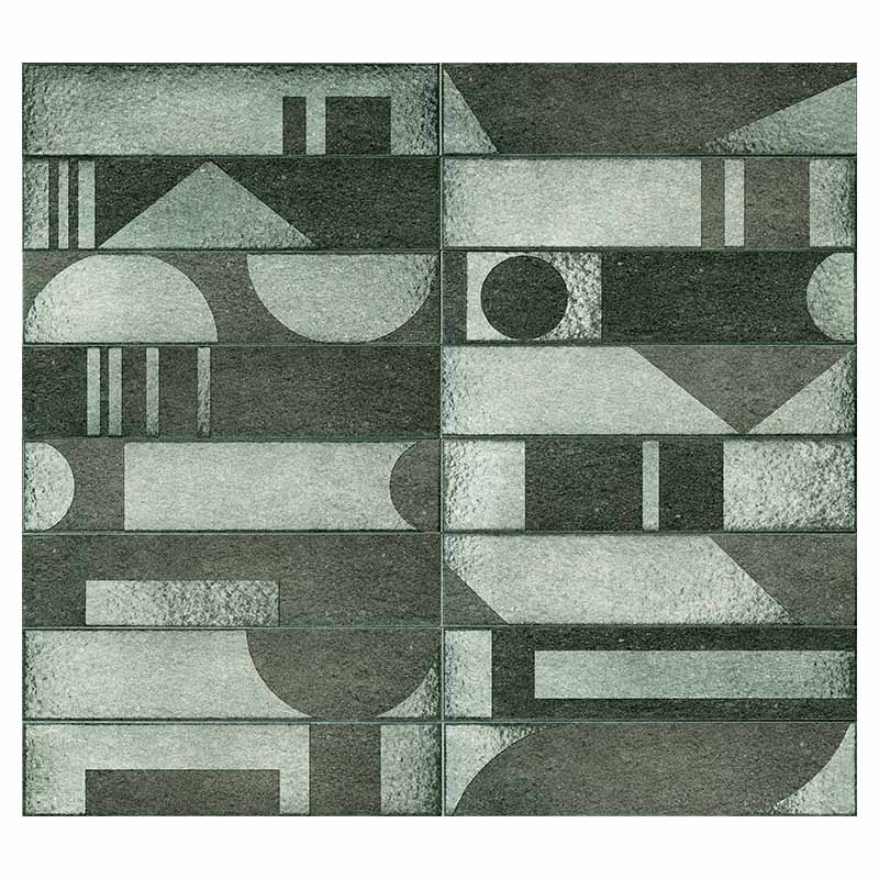 Wandfliese CIR Porta Nuova Bicocca Oliva Mix 6,5 x 29 cm