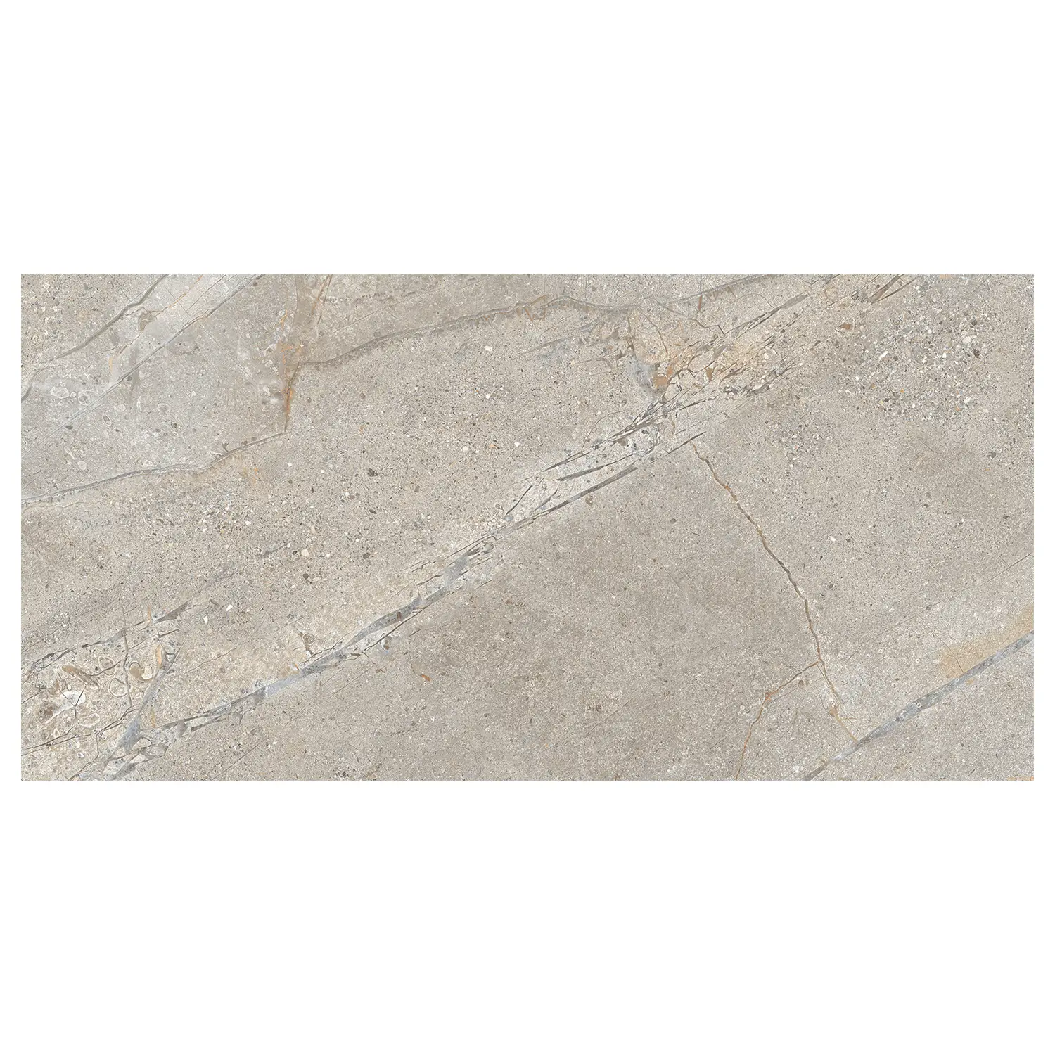 Steinoptik Fliese Crust Taupe 60 x 120 cm