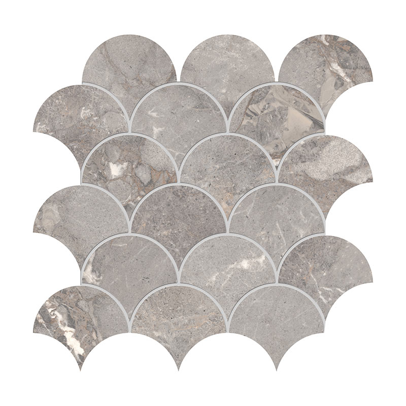 edimaxastor Golden Age Grey Mosaico Shell Mosaikfliesen
